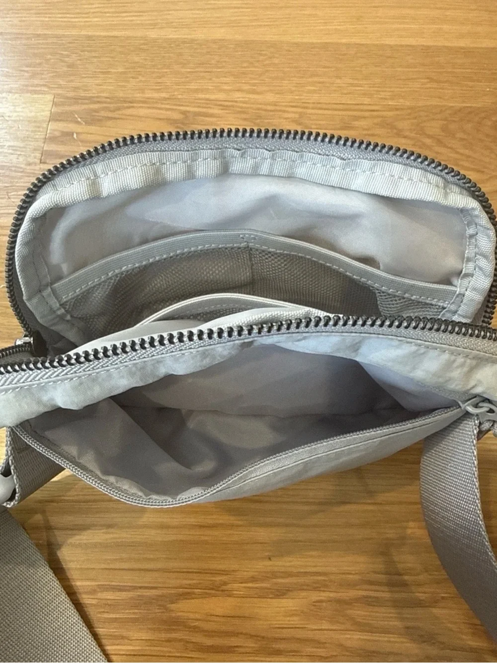 Light Gray Women's Belt Bag/Crossbody Pouch - Soft Everyday Carry